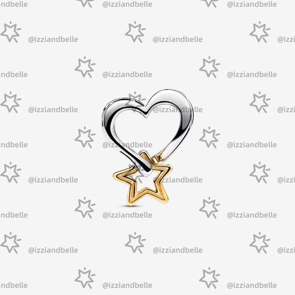 Pandora Lucky Star & Heart Charm - Picture 2 of 6